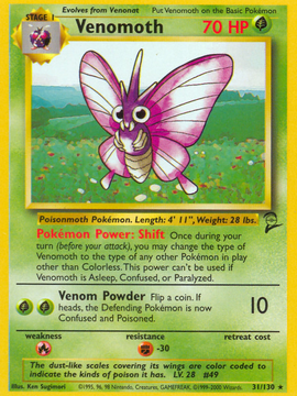 Venomoth (31/130) [Base Set 2]