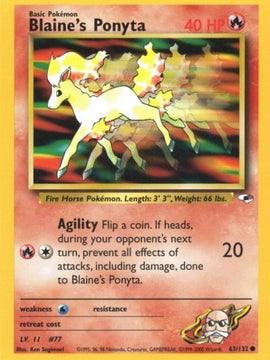 Blaine's Ponyta (63) [Gym Heroes] Unlimited