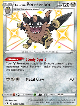 Galarian Perrserker (SV087/SV122) [Sword & Shield: Shining Fates]