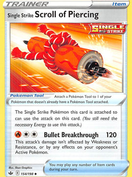 Single Strike Scroll of Piercing (154/198) [Sword & Shield: Chilling Reign]