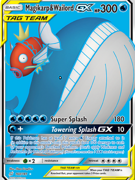 Magikarp & Wailord GX (160/181) [Sun & Moon: Team Up]