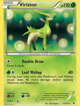 Virizion (13/101) (Cosmos Holo) (Blister Exclusive) [Black & White: Noble Victories]