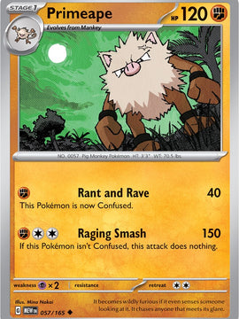 Primeape (057/165) [Scarlet & Violet: 151]