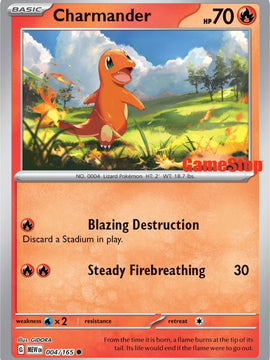 Charmander (004/165) (GameStop Exclusive) [Scarlet & Violet: 151]