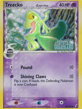 Treecko (68/100) (Delta Species) (Stamped) [EX: Crystal Guardians]