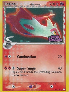 Latias (21/110) (Delta Species) (Stamped) [EX: Holon Phantoms]