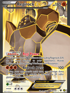 Regirock EX (43a/124) [Alternate Art Promos]
