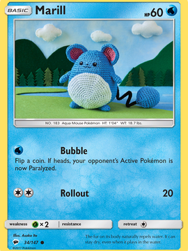 Marill (34/147) [Sun & Moon: Burning Shadows]
