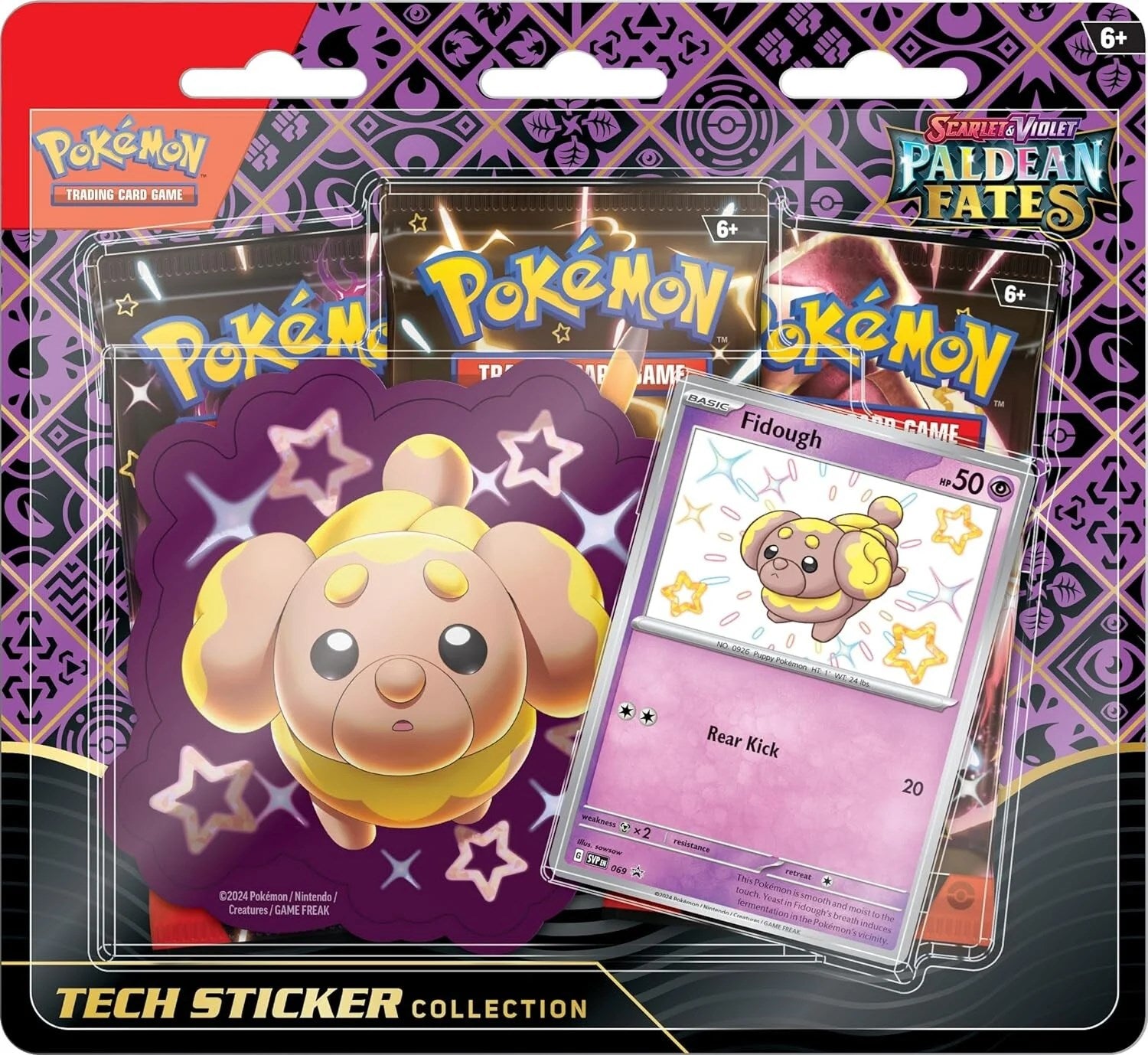 Pokémon - Scarlet & Violet: Paldean Fates - Tech Sticker Collection (Fidough)