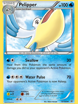 Pelipper (19/108) [XY: Roaring Skies]