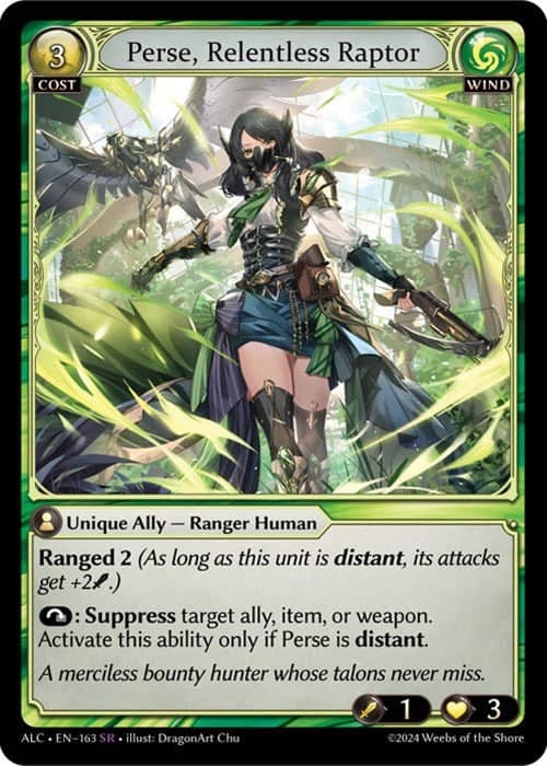 Perse, Relentless Raptor (163) [Alchemical Revolution] – Danireon