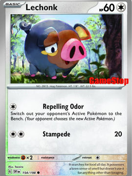 Lechonk (154/198) (GameStop Promo) [Scarlet & Violet: Base Set]