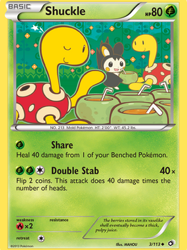 Shuckle (3/113) [Black & White: Legendary Treasures]