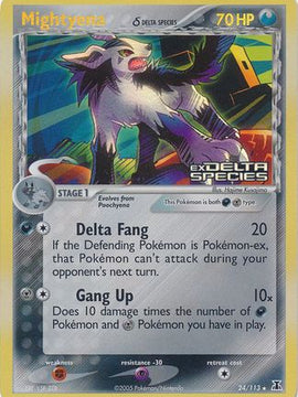 Mightyena (24/113) (Delta Species) (Stamped) [EX: Delta Species]