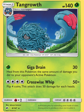 Tangrowth (8/147) [Sun & Moon: Burning Shadows]