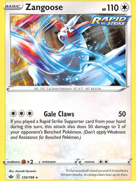 Zangoose (120/198) [Sword & Shield: Chilling Reign]