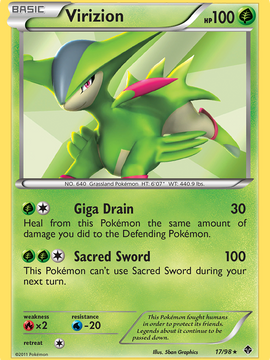 Virizion (17/98) [Black & White: Emerging Powers]