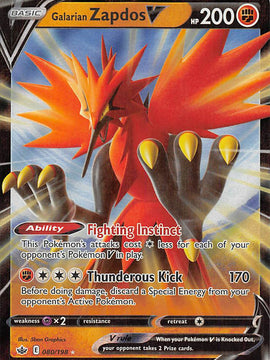 Galarian Zapdos V (080/198) [Sword & Shield: Chilling Reign]
