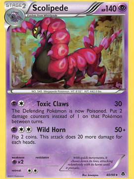 Scolipede (40/98) (Theme Deck Exclusive) [Black & White: Emerging Powers]