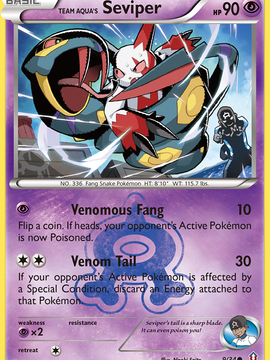 Team Aqua's Seviper (9/34) [XY: Double Crisis]