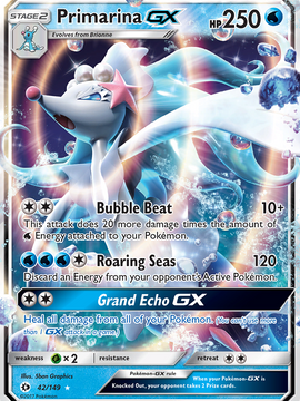 Primarina GX (42/149) [Sun & Moon: Base Set]