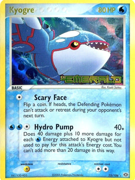 Kyogre (15/106) (Stamped) [EX: Emerald]