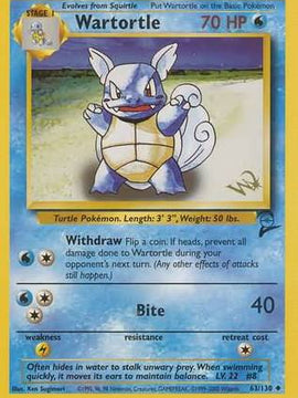 Wartortle (63/130) (W Stamped Promo) [Base Set 2]