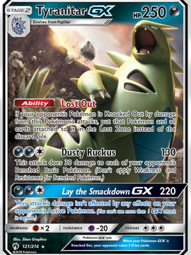 Tyranitar GX (121/214) [Sun & Moon: Lost Thunder]