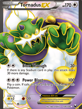 Tornadus EX (108/108) [Black & White: Dark Explorers]