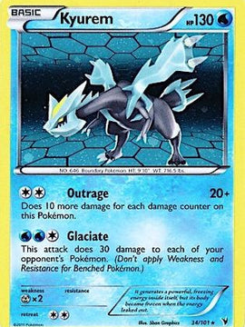 Kyurem (34/101) (Cosmos Holo) [Black & White: Noble Victories]