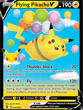 Flying Pikachu V (006/025) [Celebrations: 25th Anniversary]
