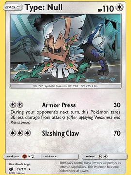 Type: Null - 89/111 (SM Crimson Invasion) 89 - Deck Exclusives