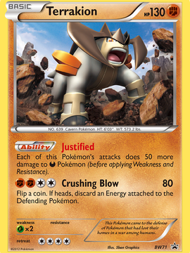 Terrakion (BW71) [Black & White: Black Star Promos]