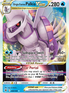 Origin Forme Palkia VSTAR (040/189) [Sword & Shield: Astral Radiance]