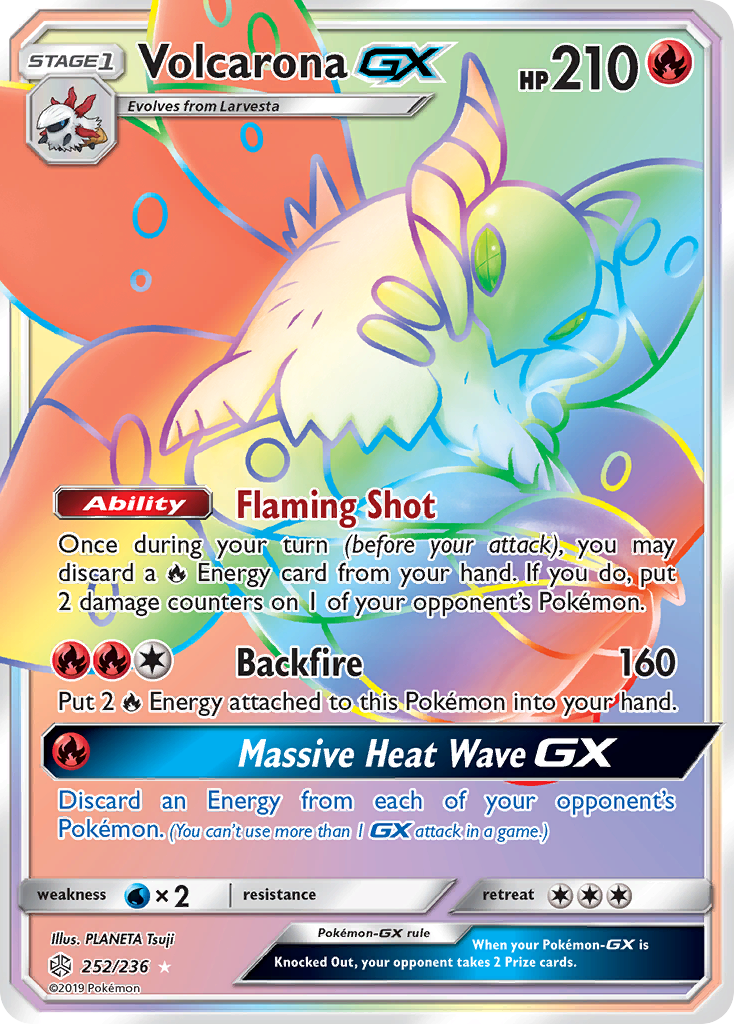 volcarona pokemon card price Volcarona GX (252/236) [Sun & Moon: Cosmic Eclipse] – Danireon Cards & Games