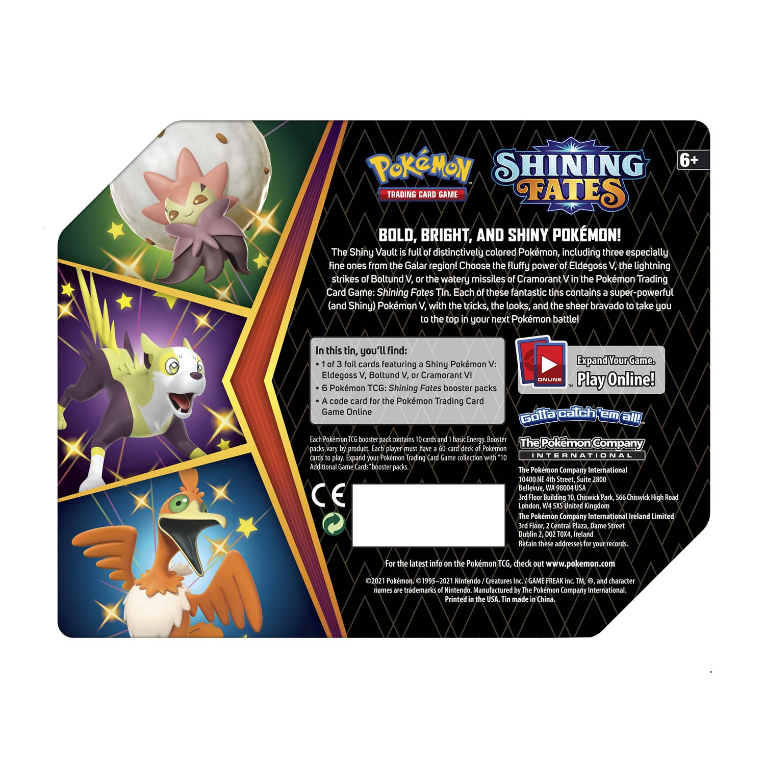 Pokémon - Shining Fates - Collector's Tin (Boltund V)
