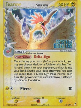 Fearow (18/100) (Delta Species) (Stamped) [EX: Crystal Guardians]