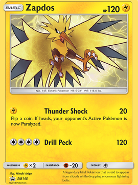 Zapdos (SM145) [Sun & Moon: Black Star Promos]