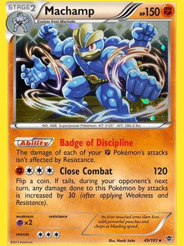 Machamp (49/101) (Cosmos Holo) [Black & White: Plasma Blast]