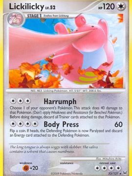 Lickilicky (33/127) [Platinum: Base Set]