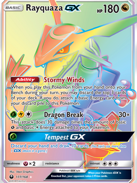 Rayquaza GX (177/168) [Sun & Moon: Celestial Storm]