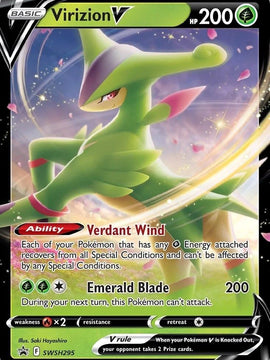 Virizion V (SWSH295) [Sword & Shield: Black Star Promos]
