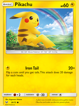 Pikachu (28/73) [Sun & Moon: Shining Legends]