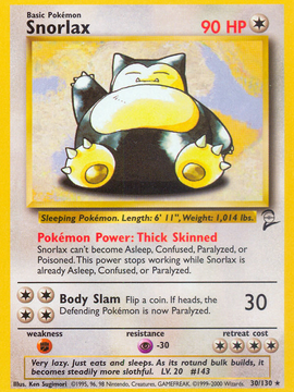 Snorlax (30/130) [Base Set 2]