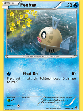 Feebas (43/160) [XY: Primal Clash]