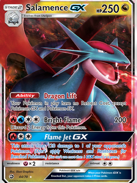 Salamence GX (44/70) [Sun & Moon: Dragon Majesty]