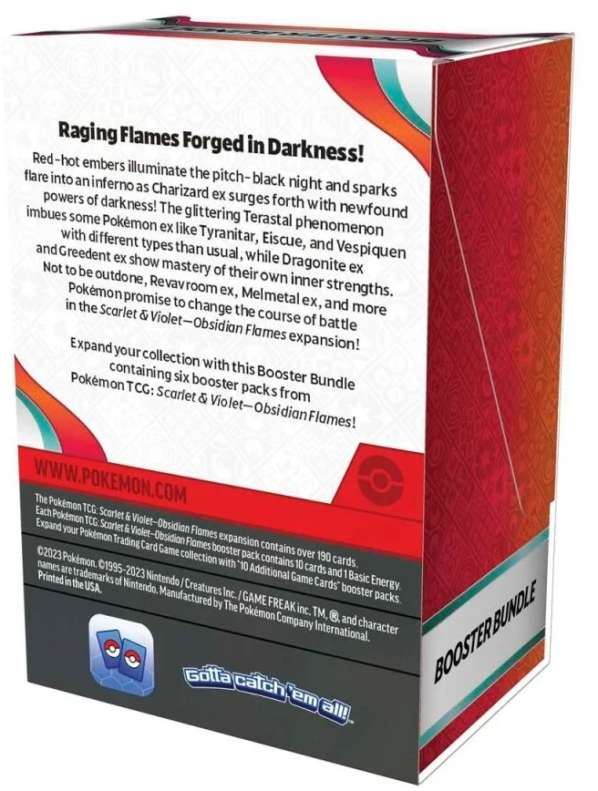 Pokémon - Scarlet & Violet: Obsidian Flames - Booster Bundle