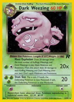 Dark Weezing (14) 14/82 - Team Rocket Unlimited Holofoil