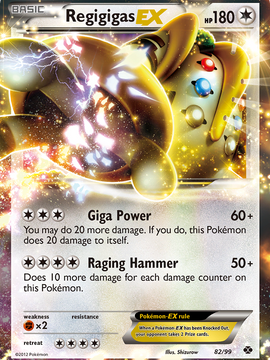 Regigigas EX (82/99) [Black & White: Next Destinies]