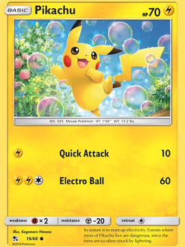Pikachu (19/68) [Sun & Moon: Hidden Fates]